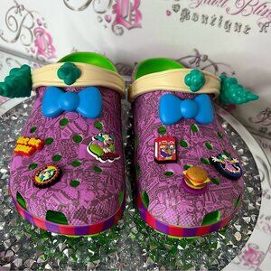 Crocs the Simpsons Clogs limited edition TV show Krusty burger jibitz Colorful